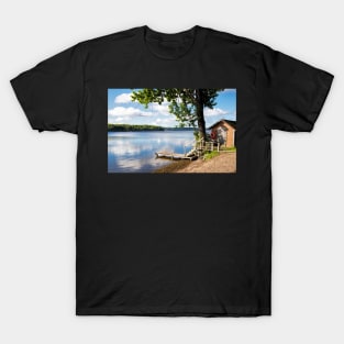 early morning  Over Lake Rice in Ontario Canada T-Shirt